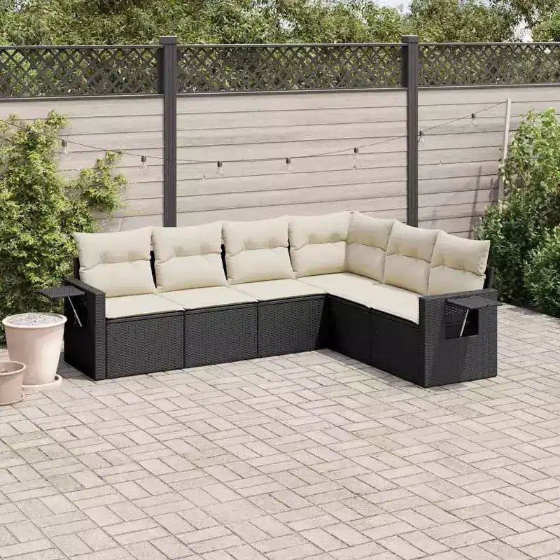 vidaXL Gartensofa-Set Polyrattan-Set modular
