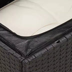 vidaXL Garten-Sofa-Set mit Kissen Polyrattan