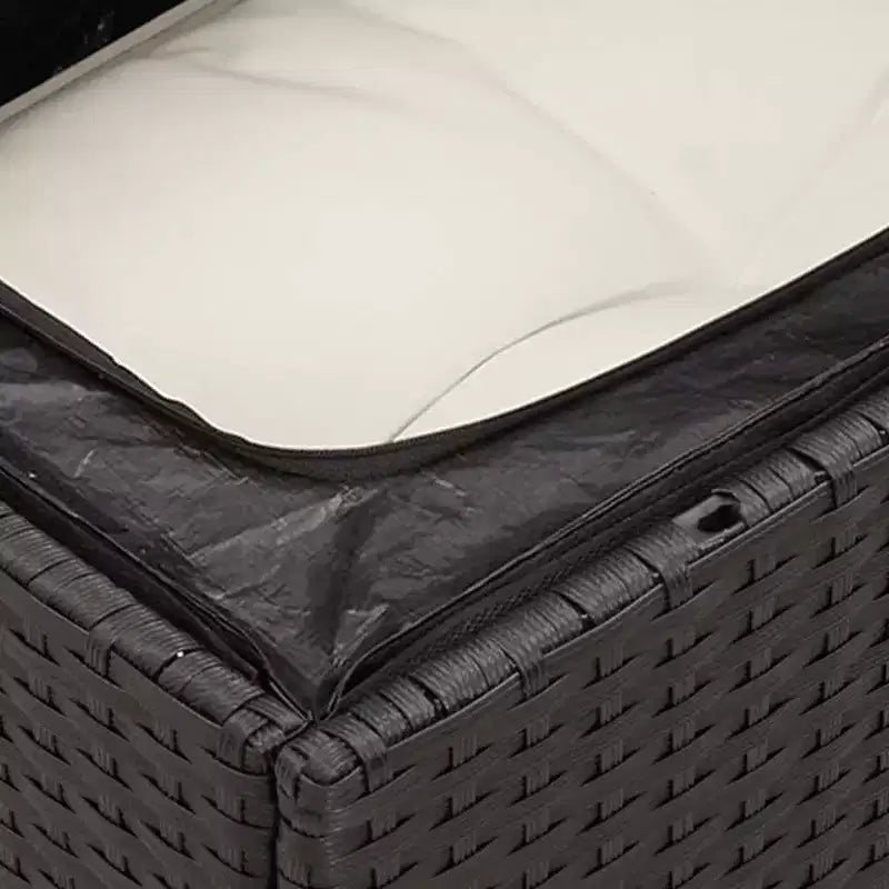 vidaXL Garten-Sofa-Set mit Kissen Polyrattan