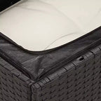 vidaXL Garten-Sofa-Set mit Kissen Polyrattan