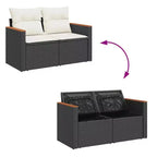 vidaXL Trendy Outdoor-Sofaset mit Kissen und Tisch
