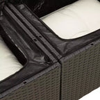 vidaXL Garten-Sofagarnitur mit Kissen - Modulares Design in verschiedenen Farben