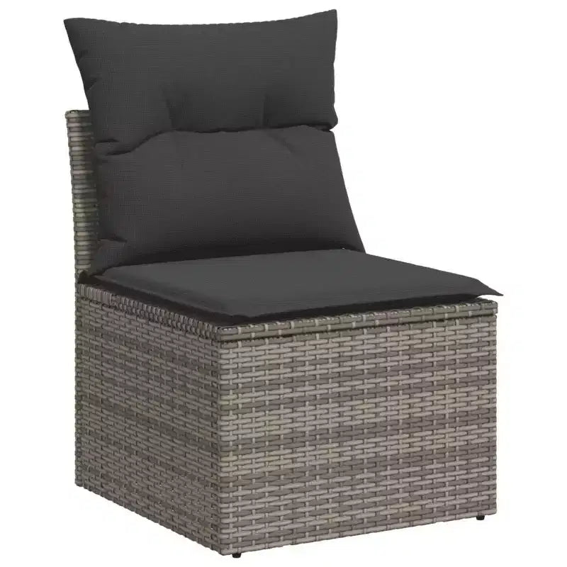 vidaXL Loungesofa-Set Garten PE Rattan 9-teilig