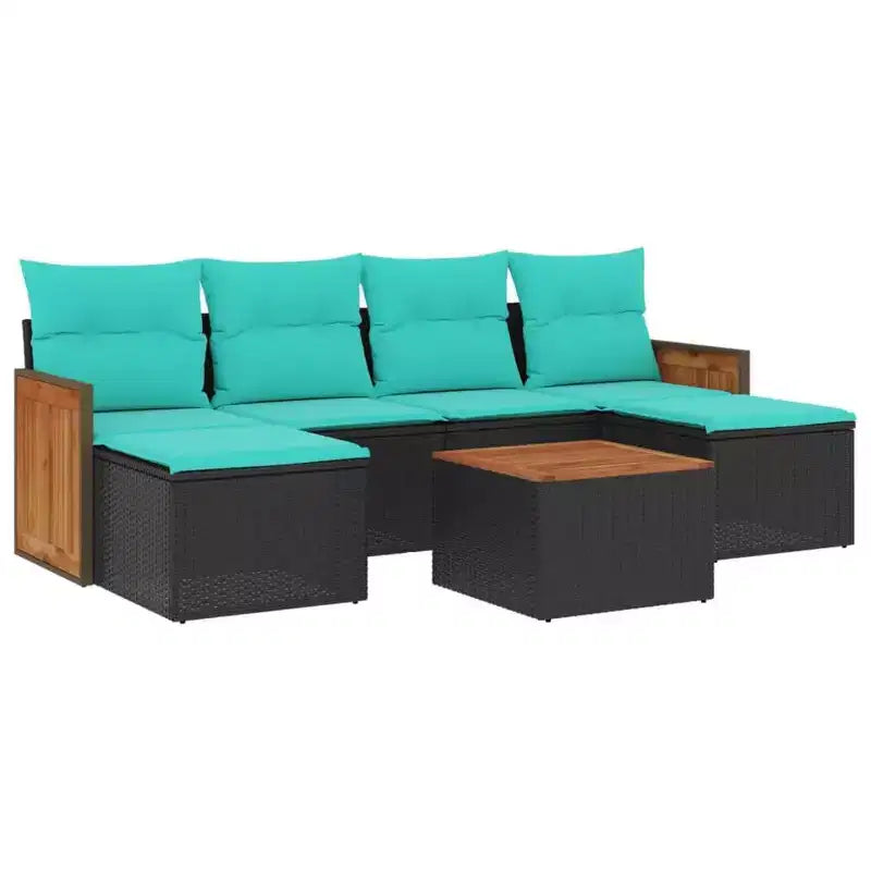 vidaXL Modular Garden Sofa Set with Cushions