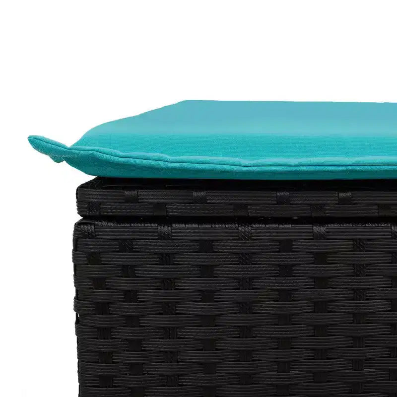 vidaXL Polyrattan Garten-Sofa-Set mit Kissen