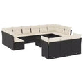 vidaXL Outdoor Sofa Set with Cushions Poly Rattan Furniture
