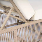 Christopher Knight Home Orietta 3-teiliges verstellbares Rope-Chaiselounge-Set für den Außenbereich mit Beistelltisch aus Keramikfliesen