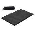 VEVOR Japanese Tatami Mat, Full Size Foldable Japanese Tatami Mattress, Futon Mattress with Storage Bag, 9-Layer Floor Mat, 80 x 54 x 3.5 in, Black