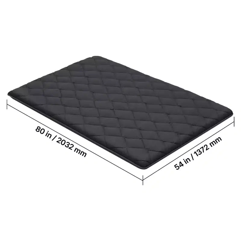 VEVOR Japanische Tatami-Matte, faltbare japanische Tatami-Matratze in voller Größe, Futonmatratze mit Aufbewahrungstasche, 9-lagige Bodenmatte, 203 x 137 x 9 cm, Schwarz