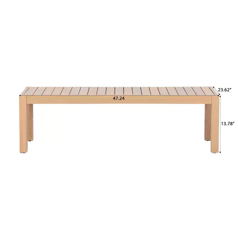 Christopher Knight Home Phanupong modernes 3-teiliges Gartenmöbel-Set aus Akazienholz mit Seilgeflecht und Lattenrost-Design