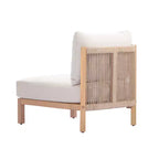 Christopher Knight Home Phanupong modernes 3-teiliges Gartenmöbel-Set aus Akazienholz mit Seilgeflecht und Lattenrost-Design