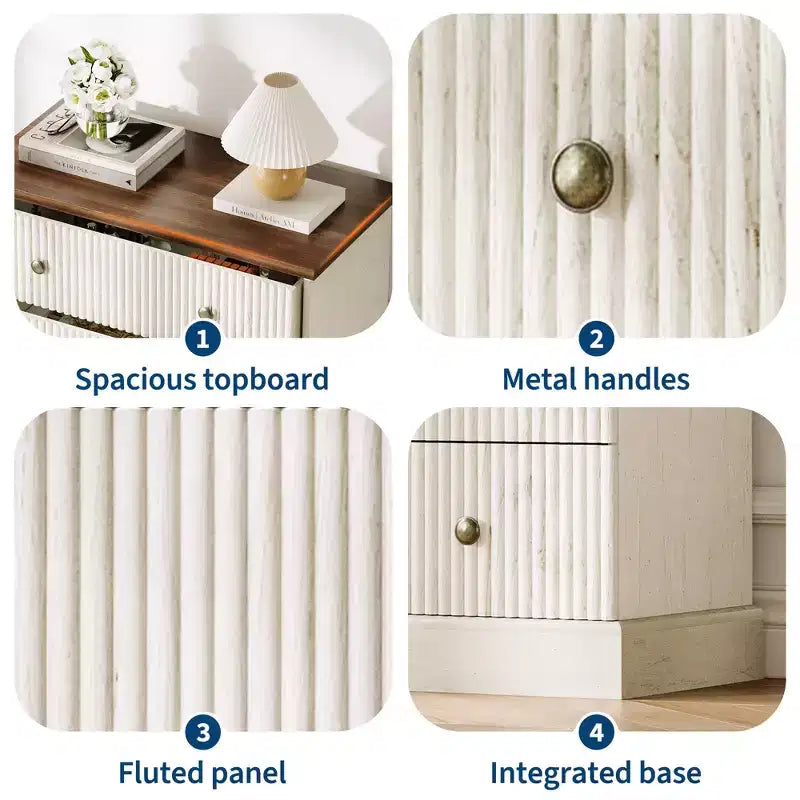 5-Schubladen-Kommode fürs Schlafzimmer, aufrechter Holzschrank, mit Metallgriffen, geeignet für Wohnungen, Schlafzimmer, Wohnzimmer und Esszimmer