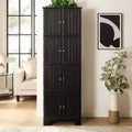 72.4 Tall Storage Cabinet Tall Storage Cabinet with 8 Doors and 4 Shelves ,Bookshelf for Living Room, Office