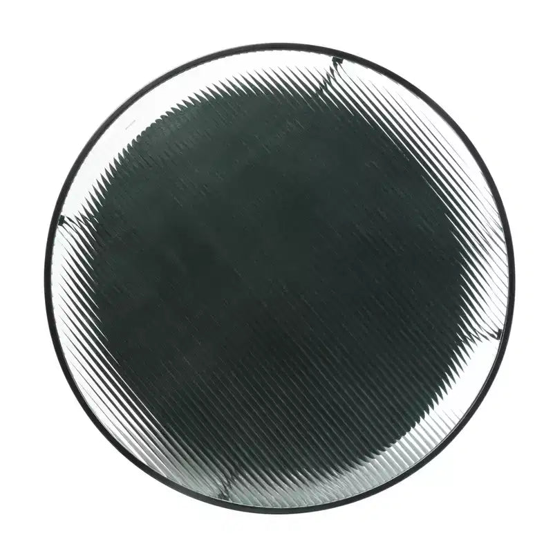 GDFStudio Carson Modernes 2-teiliges Couchtisch- und Beistelltisch-Set aus Metall mit Glasplatte