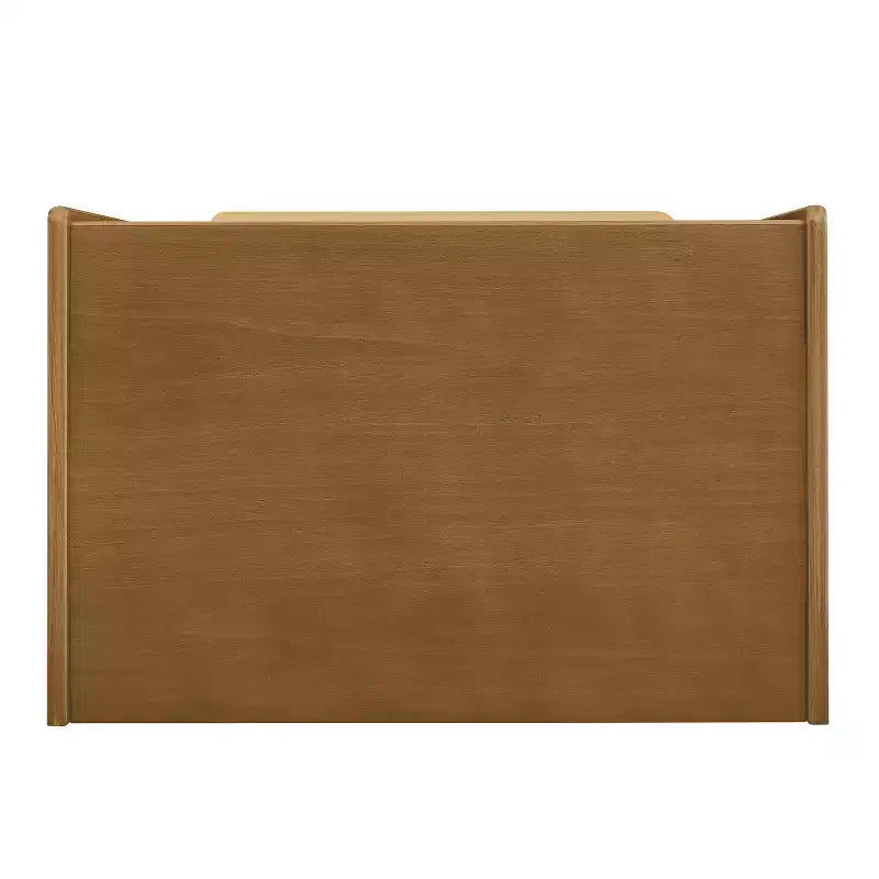 Mid-Century Modern Nachttisch mit Ladestation, 2 Schubladen, Schranktür, gerilltes Design, abschließbar (W1801P303392)