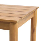 Christopher Knight Home Sakura Modernes 3-teiliges Akazien-Sonnenliegen- und Lamellentisch-Set mit Korbsitz