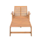 Christopher Knight Home Sakura Modernes 3-teiliges Akazien-Sonnenliegen- und Lamellentisch-Set mit Korbsitz