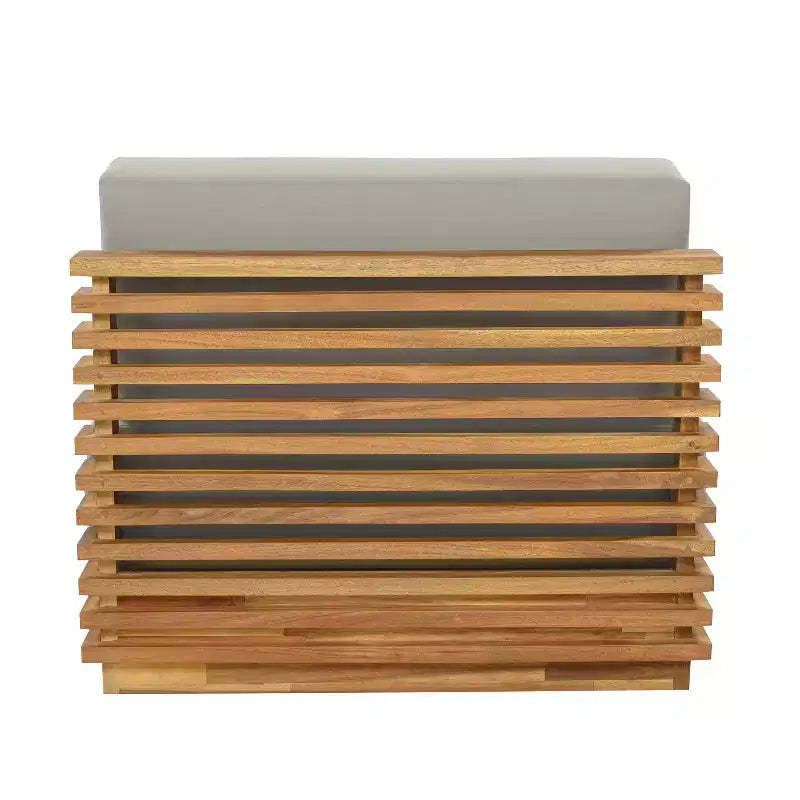 Christopher Knight Home Nolan Patio Modernes Akazienholz 3-teiliges Terrassen-Gesprächs-Set mit überdimensionierten Clubsesseln und Beistelltisch