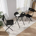3-teiliges Terrassen-Bistro-Balkon-Metallstuhl-Tisch-Set