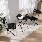 3-teiliges Terrassen-Bistro-Balkon-Metallstuhl-Tisch-Set