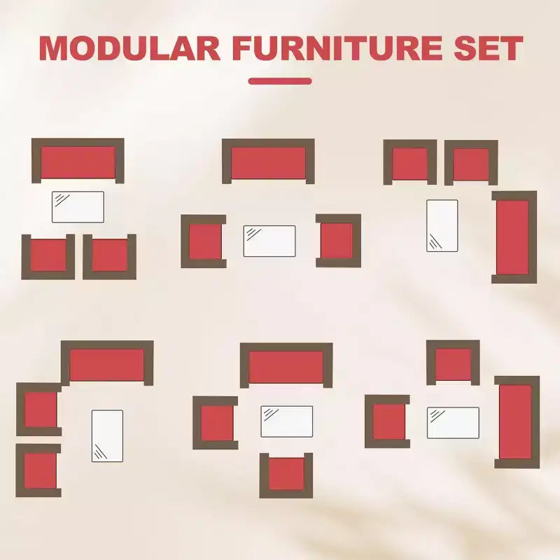 4-teiliges Terrassenmöbel-Set aus Korbgeflecht mit Couchtisch aus Glas, graues Rattan-Sitzgruppe mit waschbaren Kissen für Garten, Veranda und Terrasse