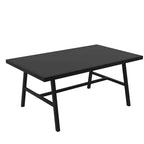ALAULM 5-Sitzer Terrassen-Gesprächsgarnitur, Outdoor Schaukelsofa-Set mit dicken Kissen und Kaffeetisch, Bistro-Möbelset