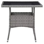 vidaXL Essgarnitur Grau und Braun