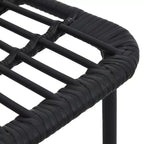 vidaXL Essgruppe Schwarz Polyrattan Groß Stapelbar Outdoor-Essgruppe