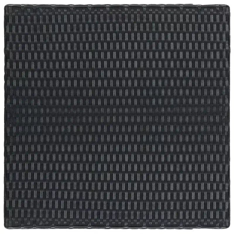 vidaXL Garten-Bar-Set Schwarz PE-Rattan, pulverbeschichteter Stahl, Polyester