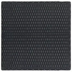 vidaXL Garten-Bar-Set Schwarz PE-Rattan, pulverbeschichteter Stahl, Polyester