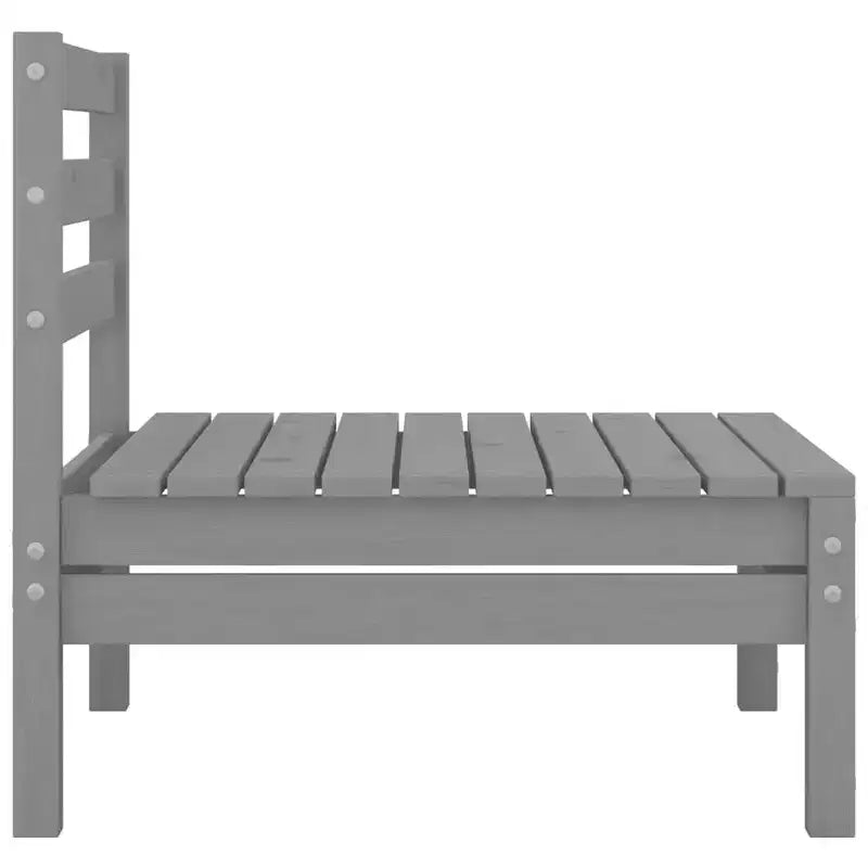 vidaXL Garten Lounge-Set Massives Kiefernholz 4-teilig Sitzplätze 4