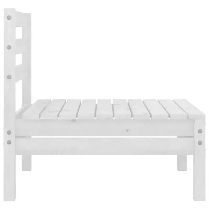 vidaXL Garten Lounge-Set Massives Kiefernholz 4-teilig Sitzplätze 4