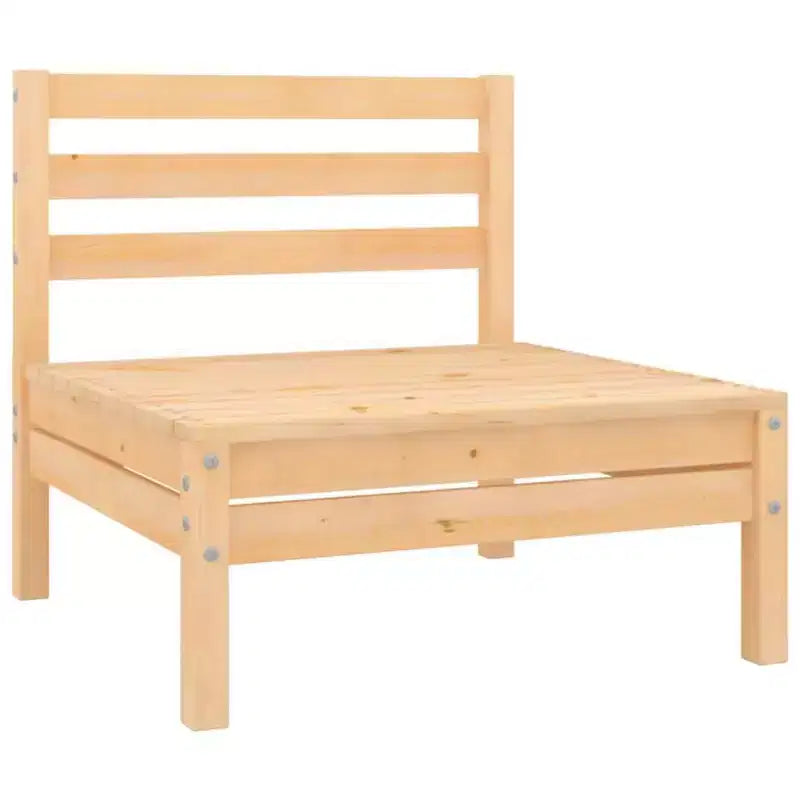 vidaXL Garten Lounge-Set Massives Kiefernholz 4-teilig Sitzplätze 4
