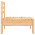 vidaXL Garten Lounge-Set Massives Kiefernholz 4-teilig Sitzplätze 4