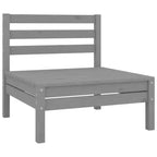 vidaXL Garten Lounge-Set Massives Kiefernholz 4-teilig Sitzplätze 4