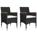 vidaXL Essgruppe Akazie Massivholz 5-teilig Ergonomisch