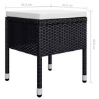 vidaXL Essgruppe Akazie Massivholz 5-teilig Ergonomisch