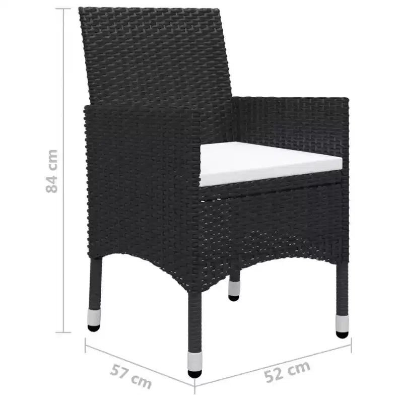 vidaXL Essgruppe Akazie Massivholz 5-teilig Ergonomisch