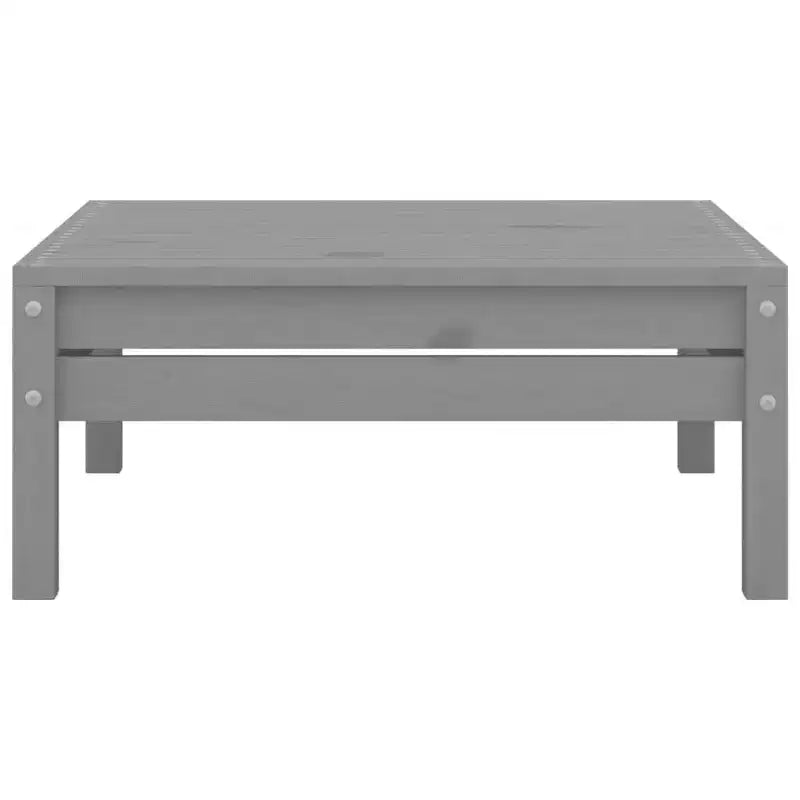 vidaXL Garten-Lounge-Set Grau Massives Kiefernholz Modulares Garten-Lounge-Set