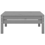 vidaXL Garten-Lounge-Set Grau Massives Kiefernholz Modulares Garten-Lounge-Set