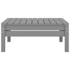vidaXL Garten-Lounge-Set Grau Massives Kiefernholz Modulares Garten-Lounge-Set