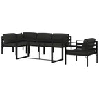 vidaXL Garten-Lounge-Set Anthrazit