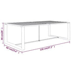 vidaXL Garten-Lounge-Set Anthrazit