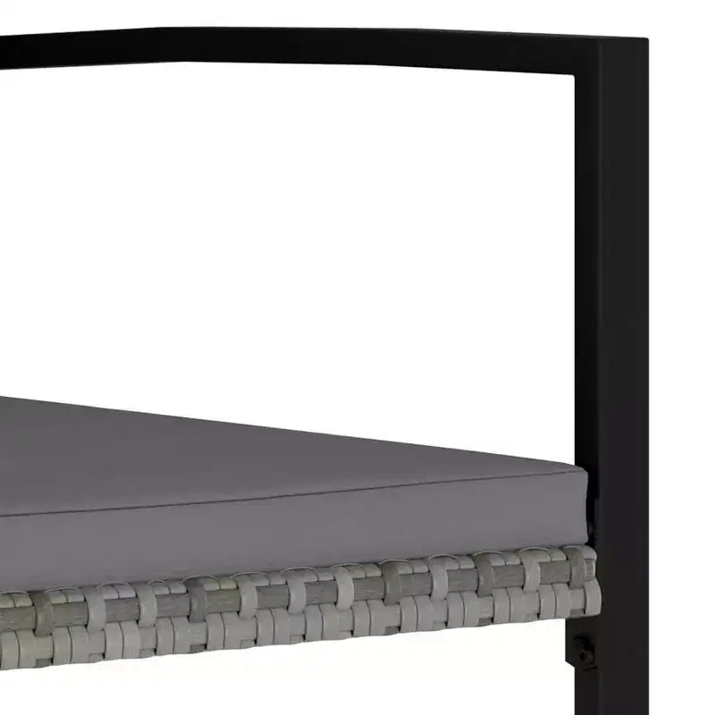 vidaXL Essgruppe Polyrattan, pulverbeschichteter Stahl Mittel
