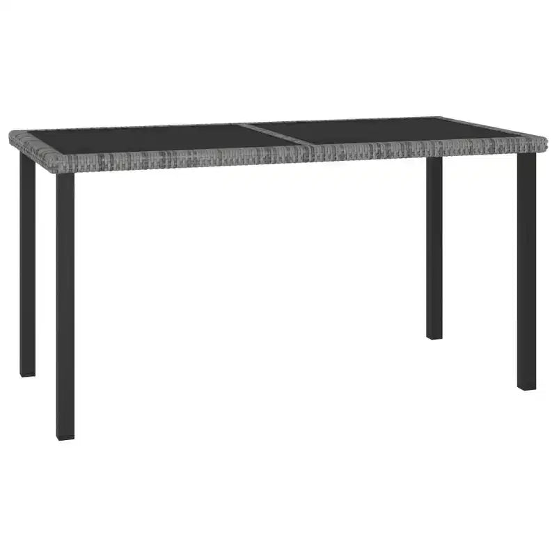 vidaXL Essgruppe Polyrattan, pulverbeschichteter Stahl Mittel