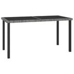 vidaXL Essgruppe Polyrattan, pulverbeschichteter Stahl Mittel