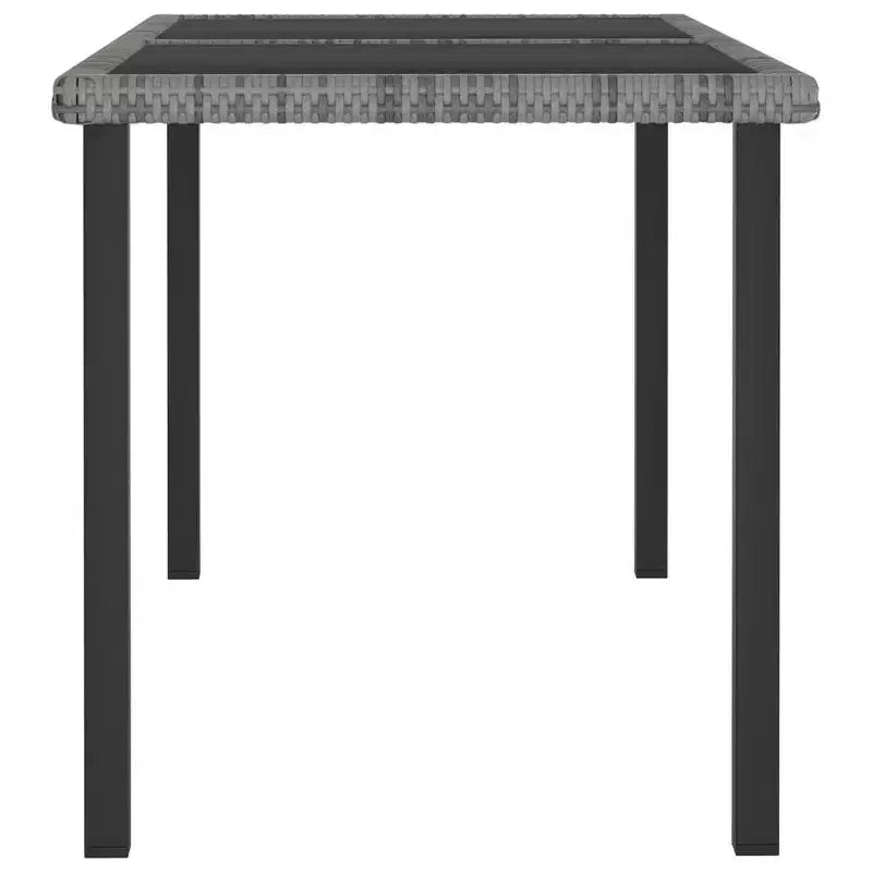 vidaXL Essgruppe Polyrattan, pulverbeschichteter Stahl Mittel