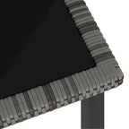 vidaXL Essgruppe Polyrattan, pulverbeschichteter Stahl Mittel