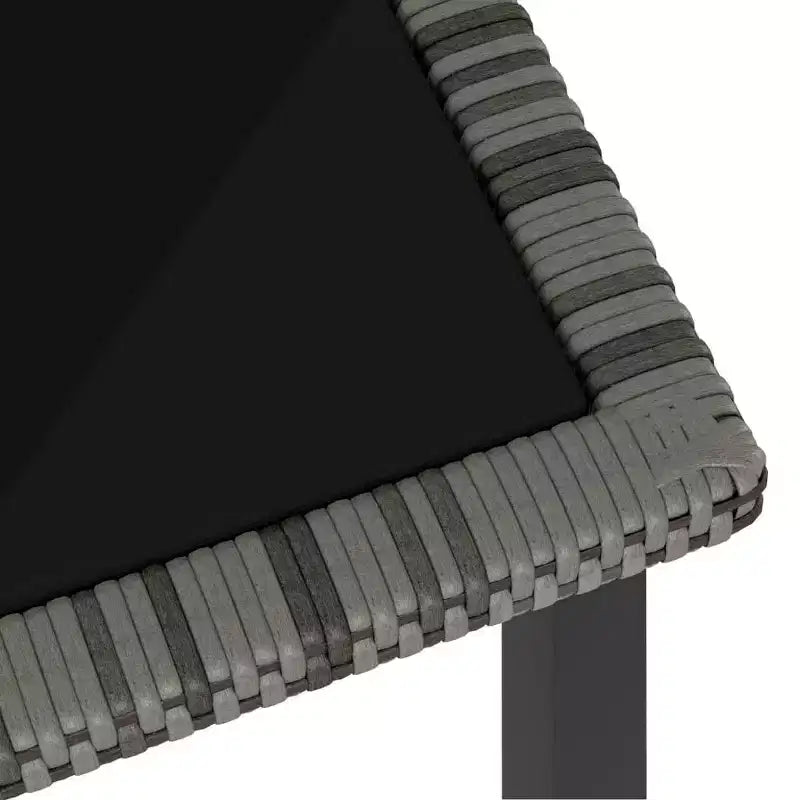 vidaXL Essgruppe Polyrattan, pulverbeschichteter Stahl Mittel