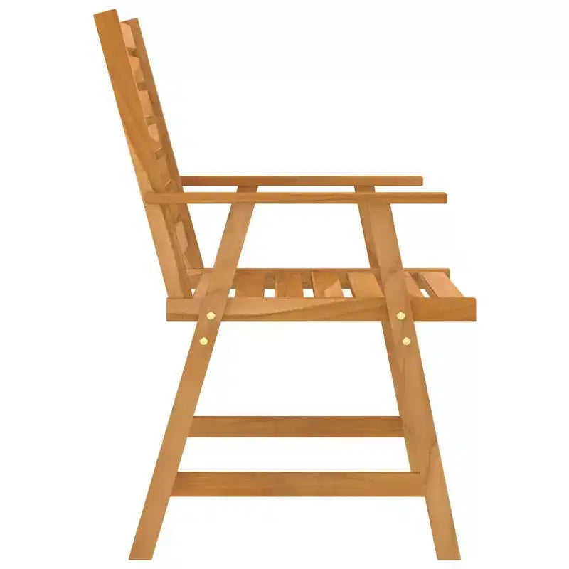vidaXL Outdoor-Essgruppe Dunkles Holzbraun Massives Akazienholz Mittel